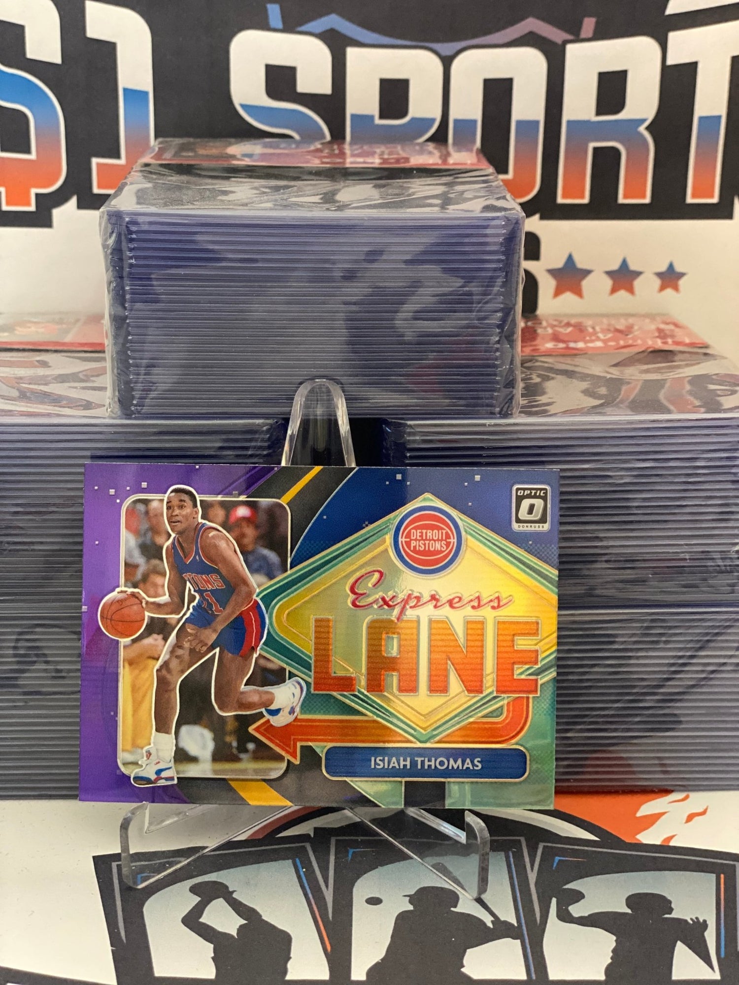 2020 Donruss Optic (Purple Prizm, Express Lane) Isiah Thomas #21