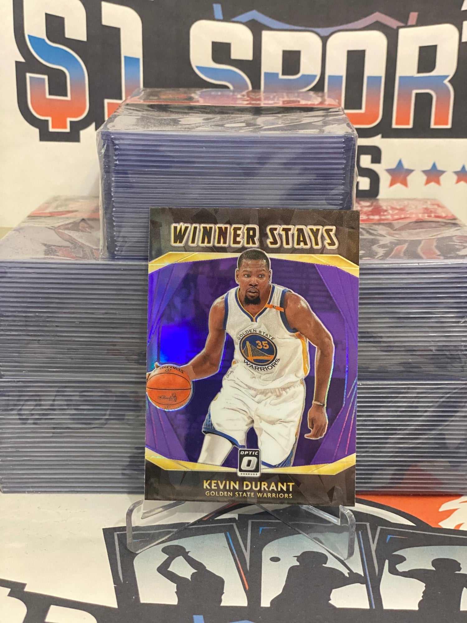 2020 Donruss Optic (Purple Prizm, Winner Stays) Kevin Durant #18