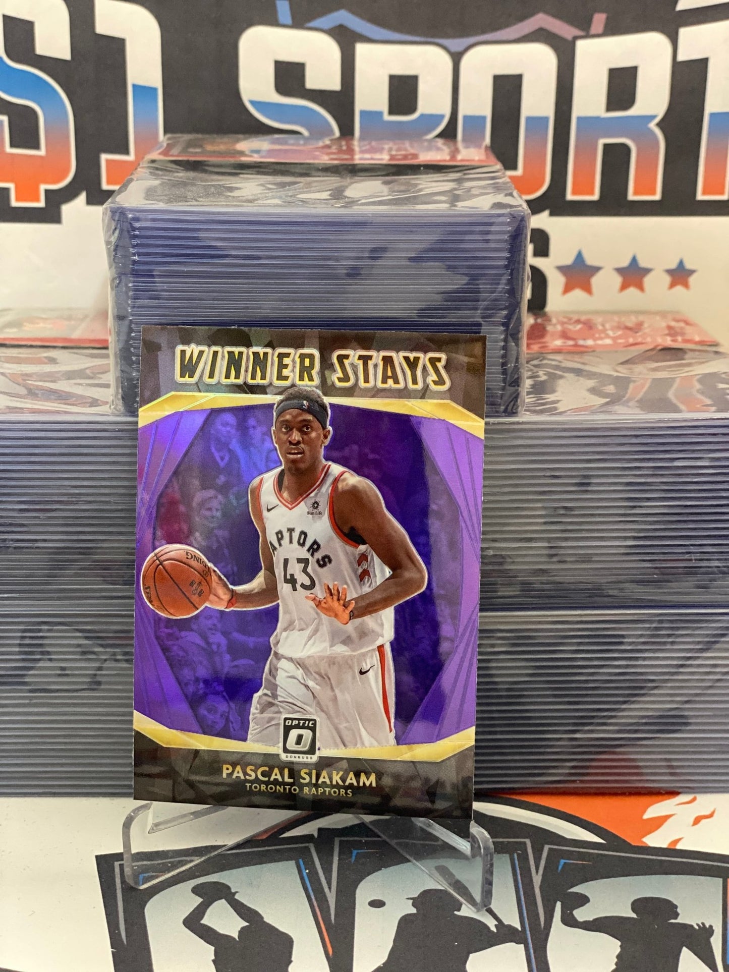 2020 Donruss Optic (Purple Prizm, Winner Stays) Pascal Siakam #13