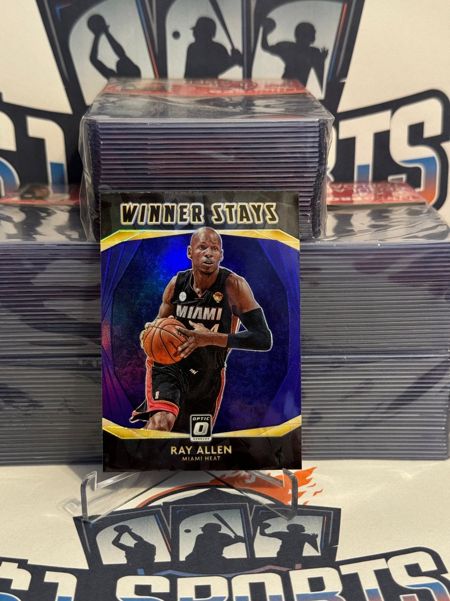 2020 Donruss Optic (Purple Prizm, Winner Stays) Ray Allen #17
