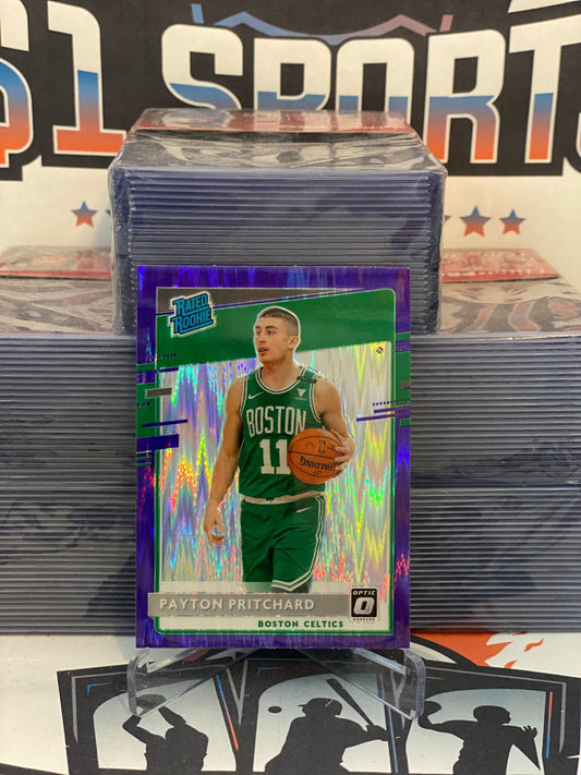 2020 Donruss Optic (Purple Shock Prizm, Rated Rookie) Payton Pritchard Rookie #176