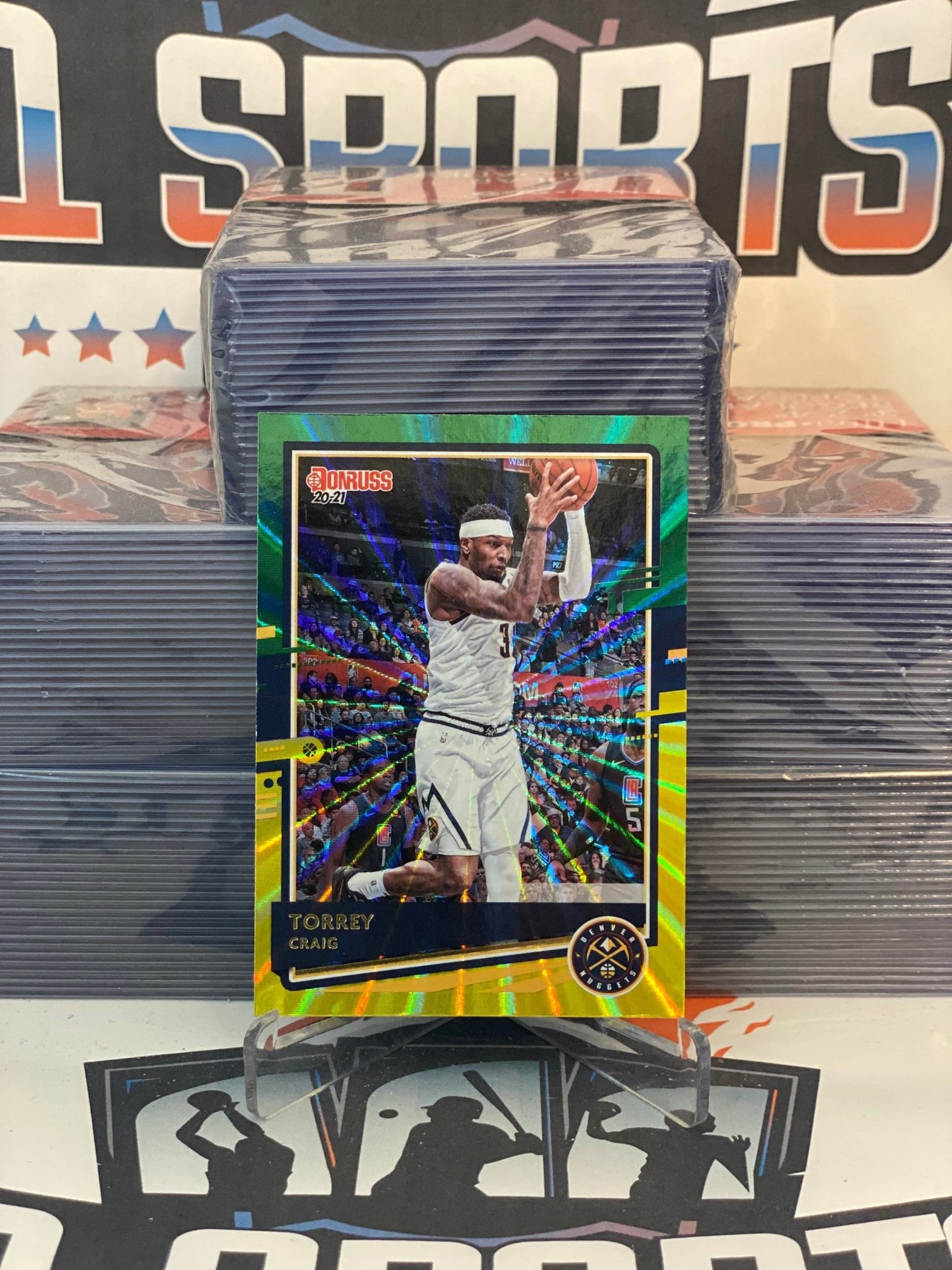 2020 Donruss (Yellow Green Laser) Torrey Craig #68