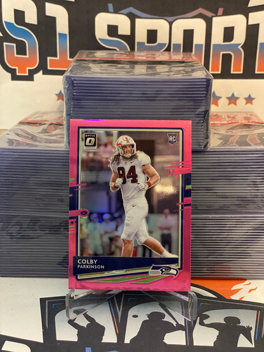 2020 Donuss Optic (Pink Prizm) Colby Parkinson Rookie #127
