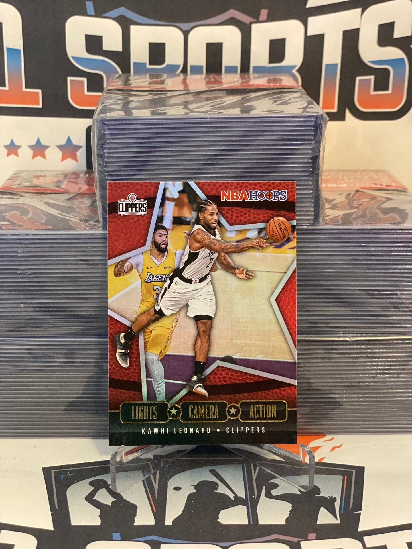 2020 NBA Hoops (Holo, Lights Camera Action) Kawhi Leonard #19