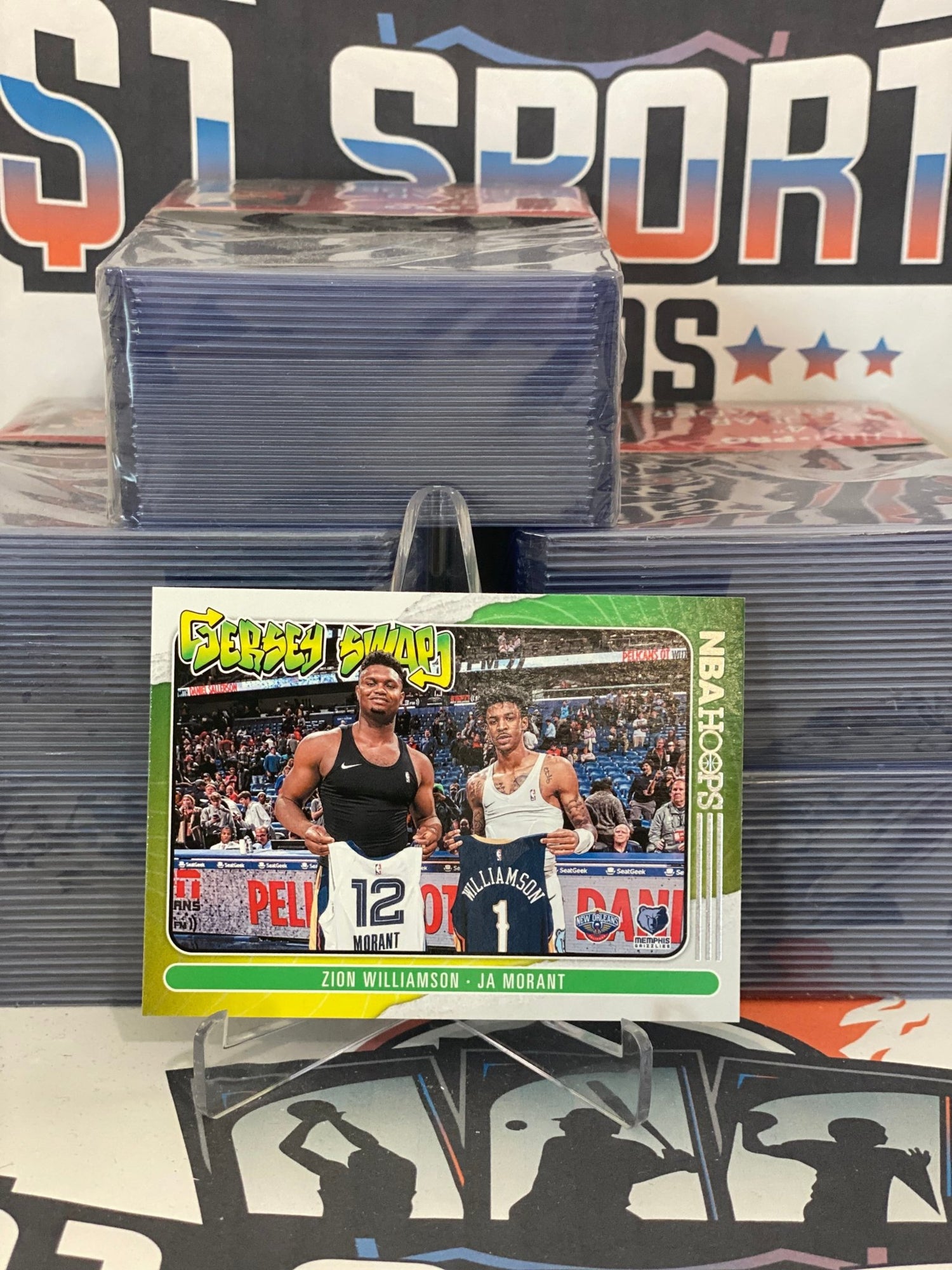 2020 NBA Hoops (Jersey Swaps) Zion Williamson & Ja Morant #10