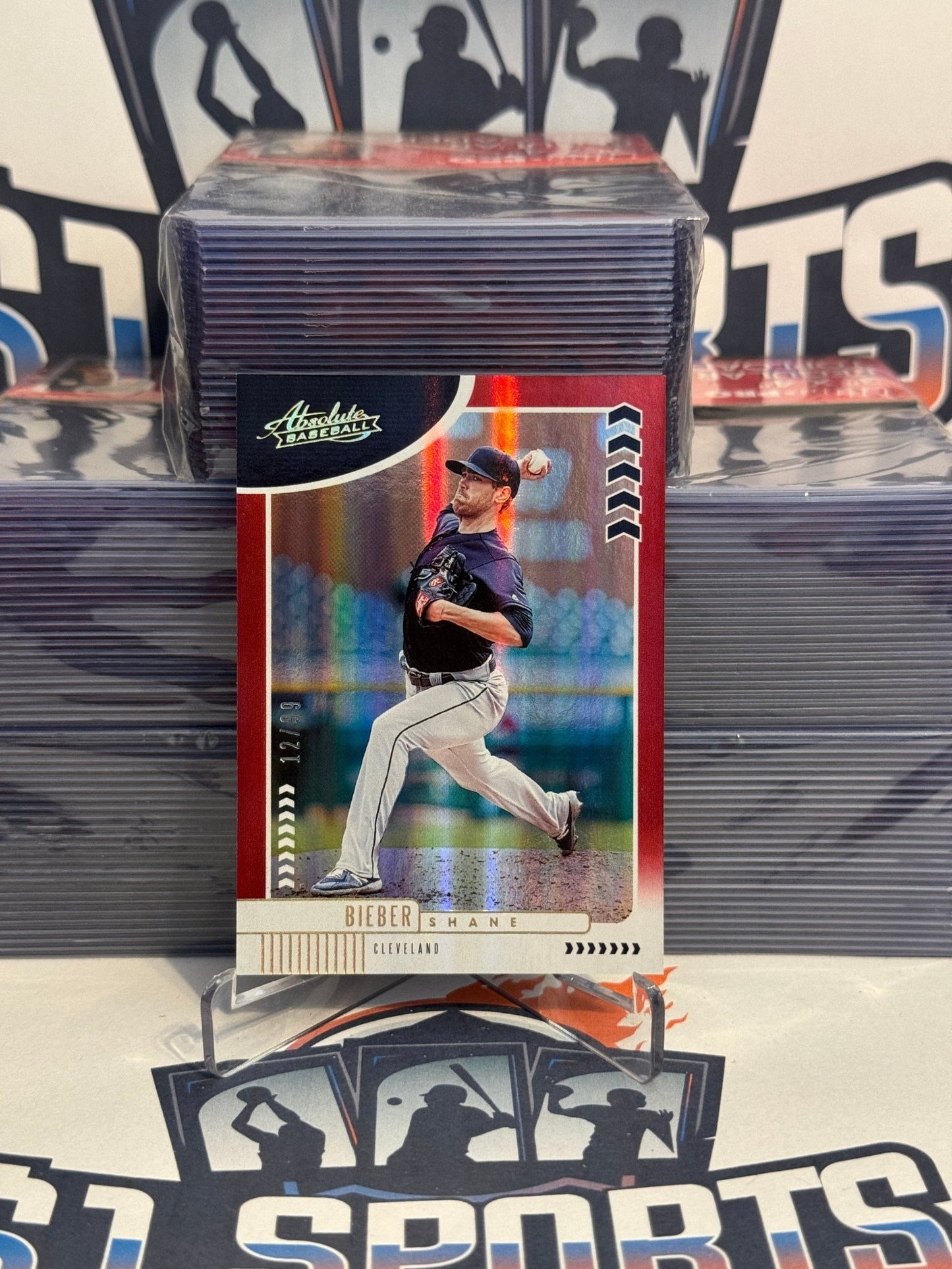 2020 Panini Absolute (Red 12/99) Shane Bieber #71