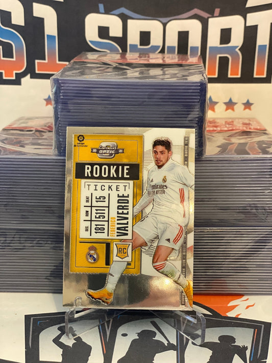2020 Panini Chronicles (Contenders Optic) La Liga Federico Valverde Rookie #1