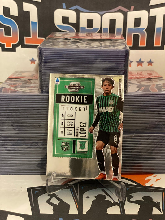 2020 Panini Chronicles (Contenders Optic) Serie A Maxime Lopez Rookie #1