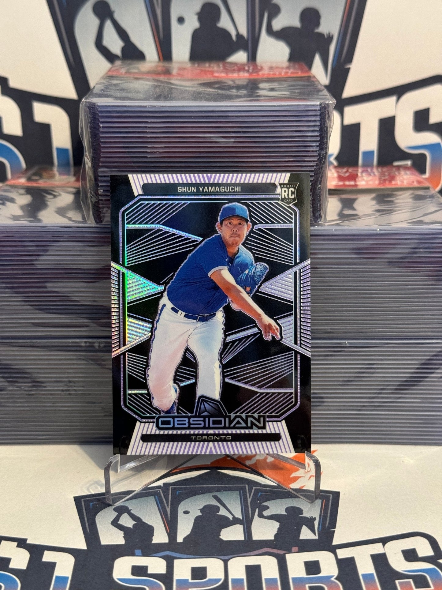 2020 Panini Chronicles (Etch Purple, Obsidian 59/99) Shun Yamaguchi Rookie #24