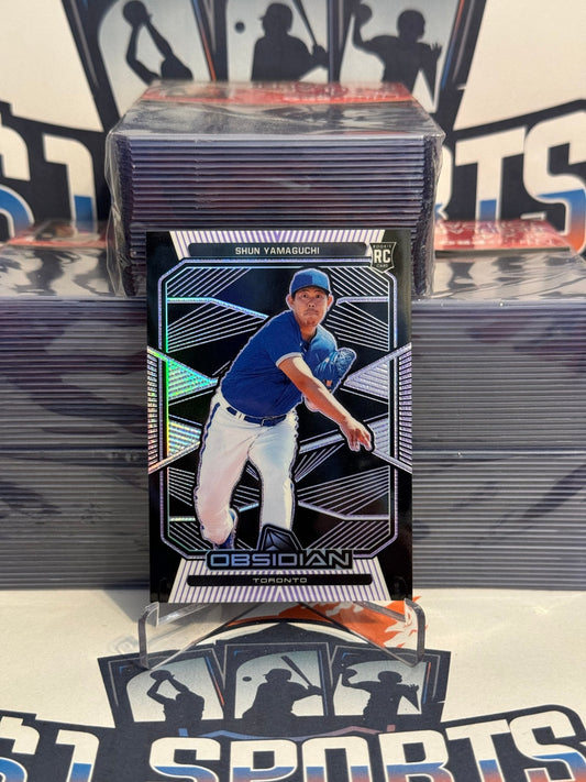 2020 Panini Chronicles (Etch Purple, Obsidian 59/99) Shun Yamaguchi Rookie #24