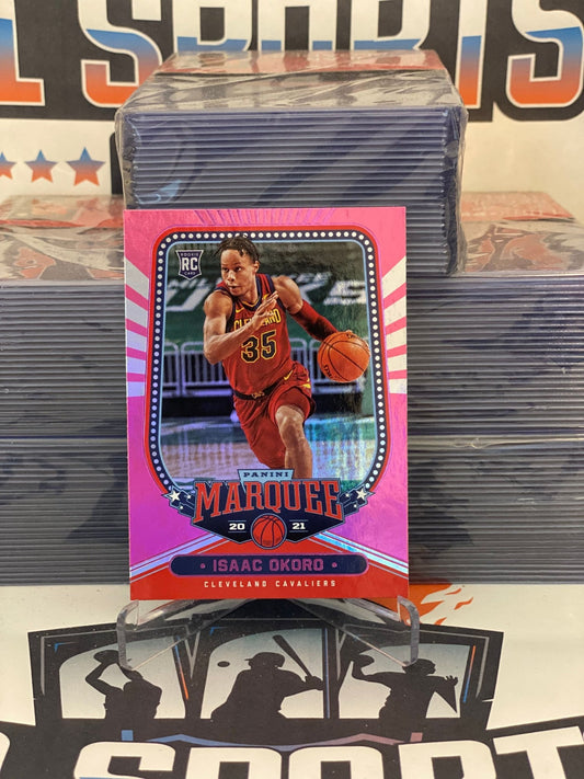 2020 Panini Chronicles (Pink, Marquee) Isaac Okoro Rookie #252