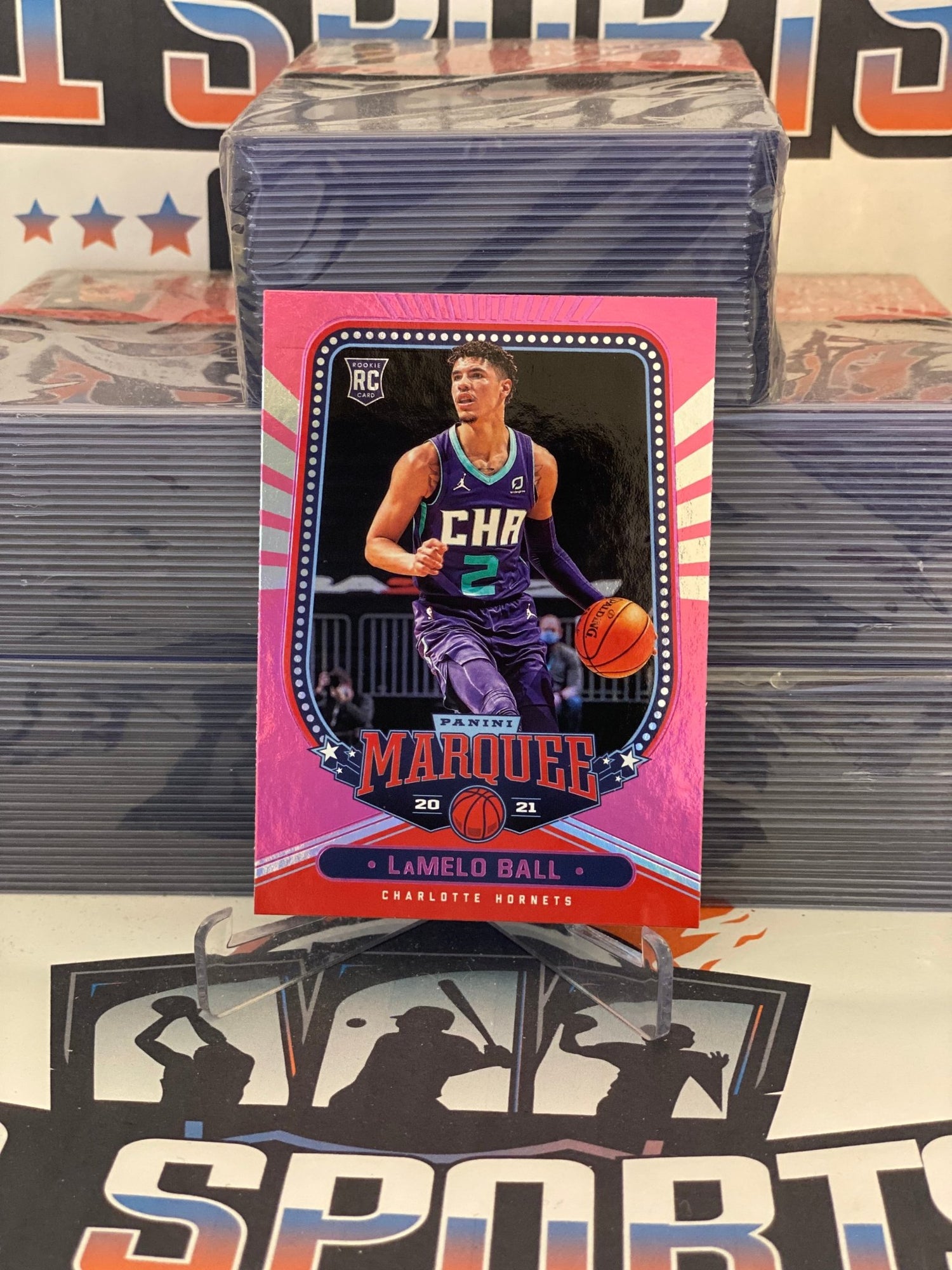 2020 Panini Chronicles (Pink, Marquee) LaMelo Ball Rookie #266