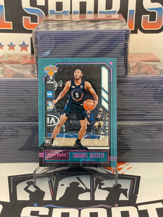 2020 Panini Chronicles (Pink, Playbook) Immanuel Quickley Rookie #179