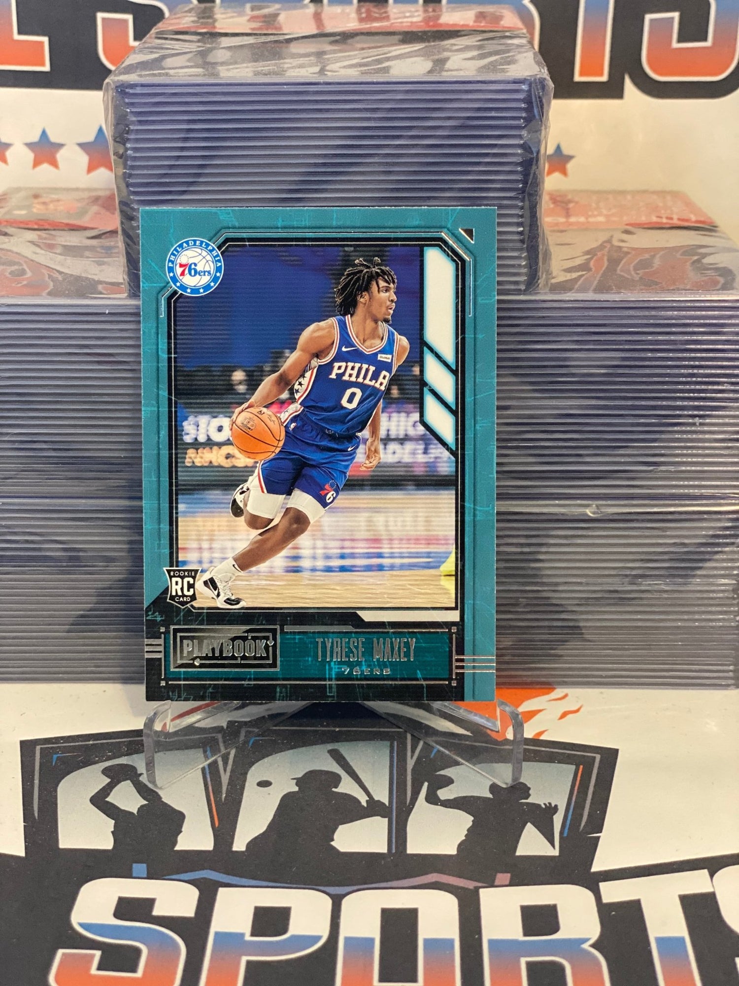 2020 Panini Chronicles (Playbook) Tyrese Maxey Rookie #168