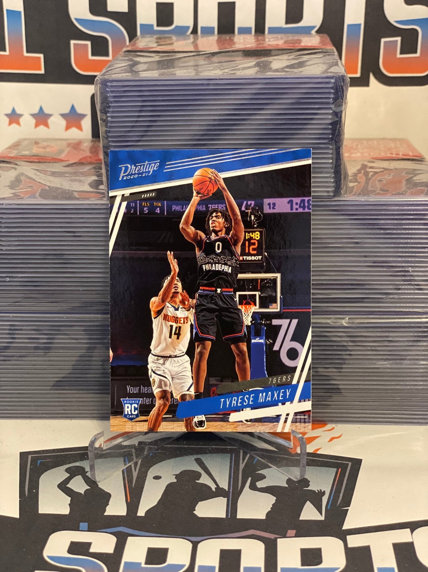 2020 Panini Chronicles (Prestige) Tyrese Maxey Rookie #59