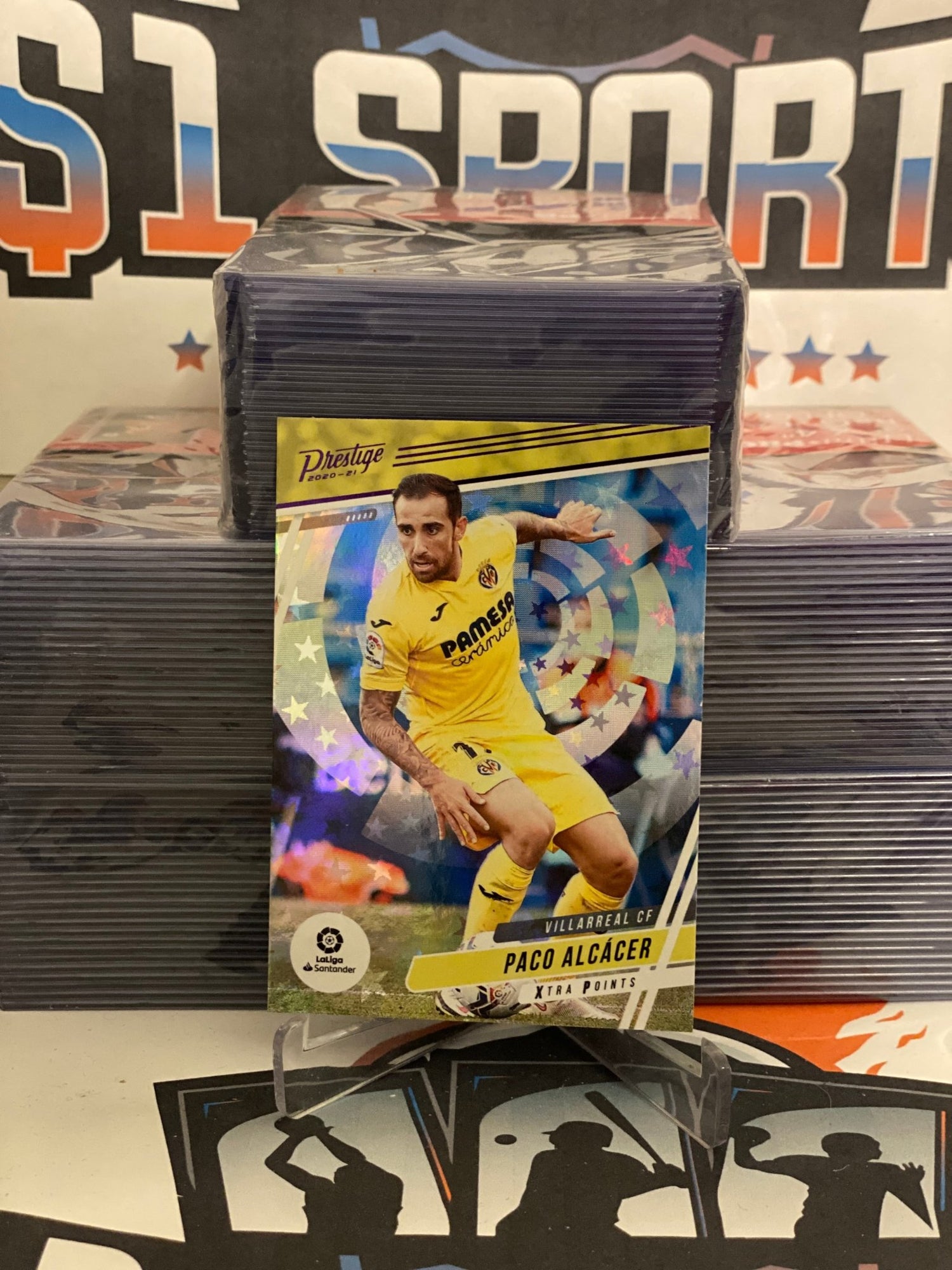 2020 Panini Chronicles (Purple Astro, Prestige) La Liga Paco Alcacer #27