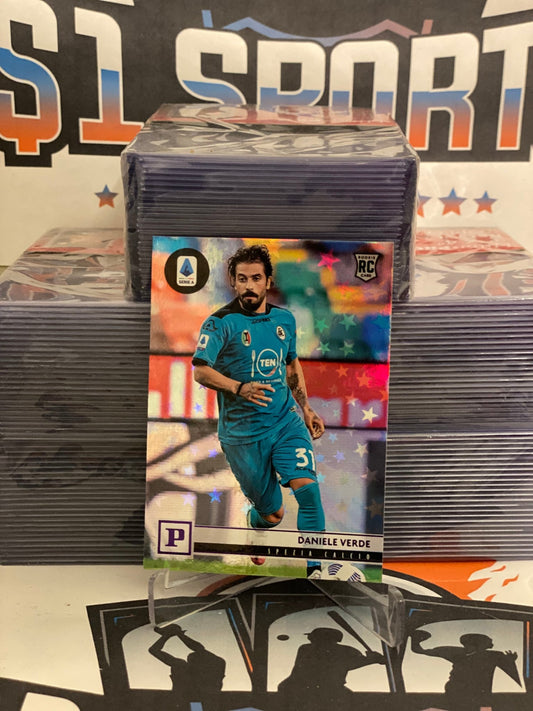 2020 Panini Chronicles (Purple Astro, Prestige) Serie A Daniele Verde Rookie #21