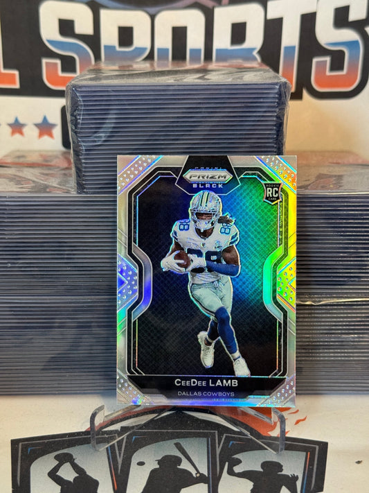 2020 Panini Chronicles (Silver Prizm, Prizm Black) CeeDee Lamb Rookie #PB-11