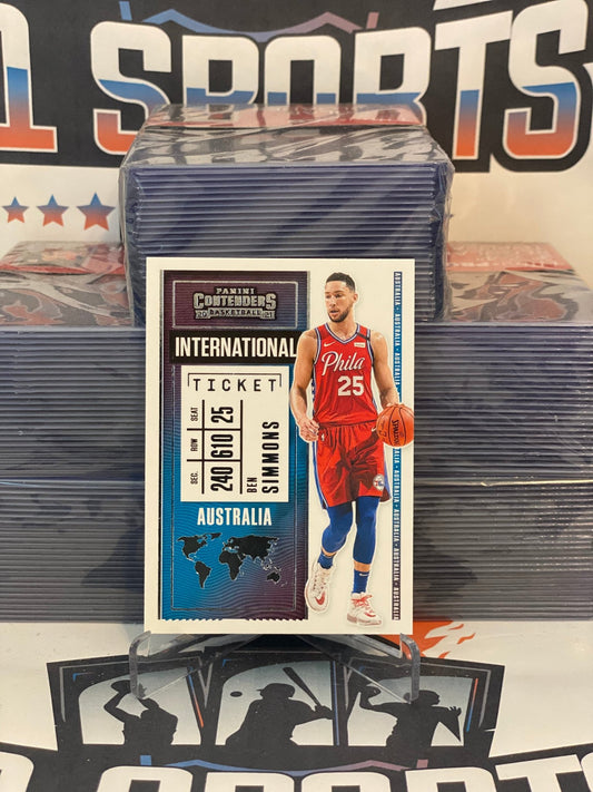 2020 Panini Contenders (International Ticket) Ben Simmons #5