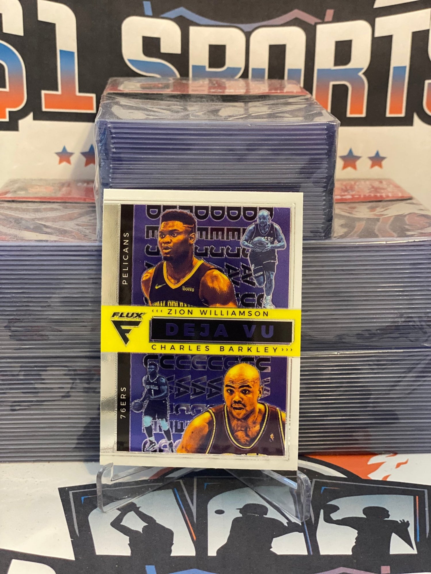 2020 Panini Flux (Deja Vu) Zion Williamson & Charles Barkley #1
