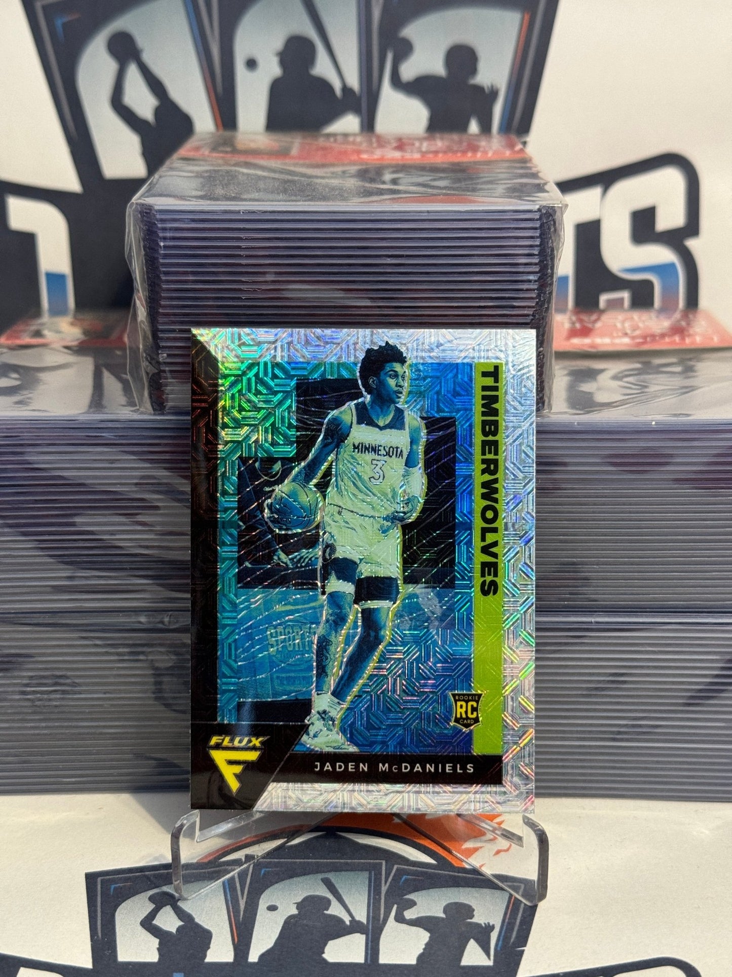 2020 Panini Flux (Silver Laser Prizm) Jaden McDaniels Rookie #232