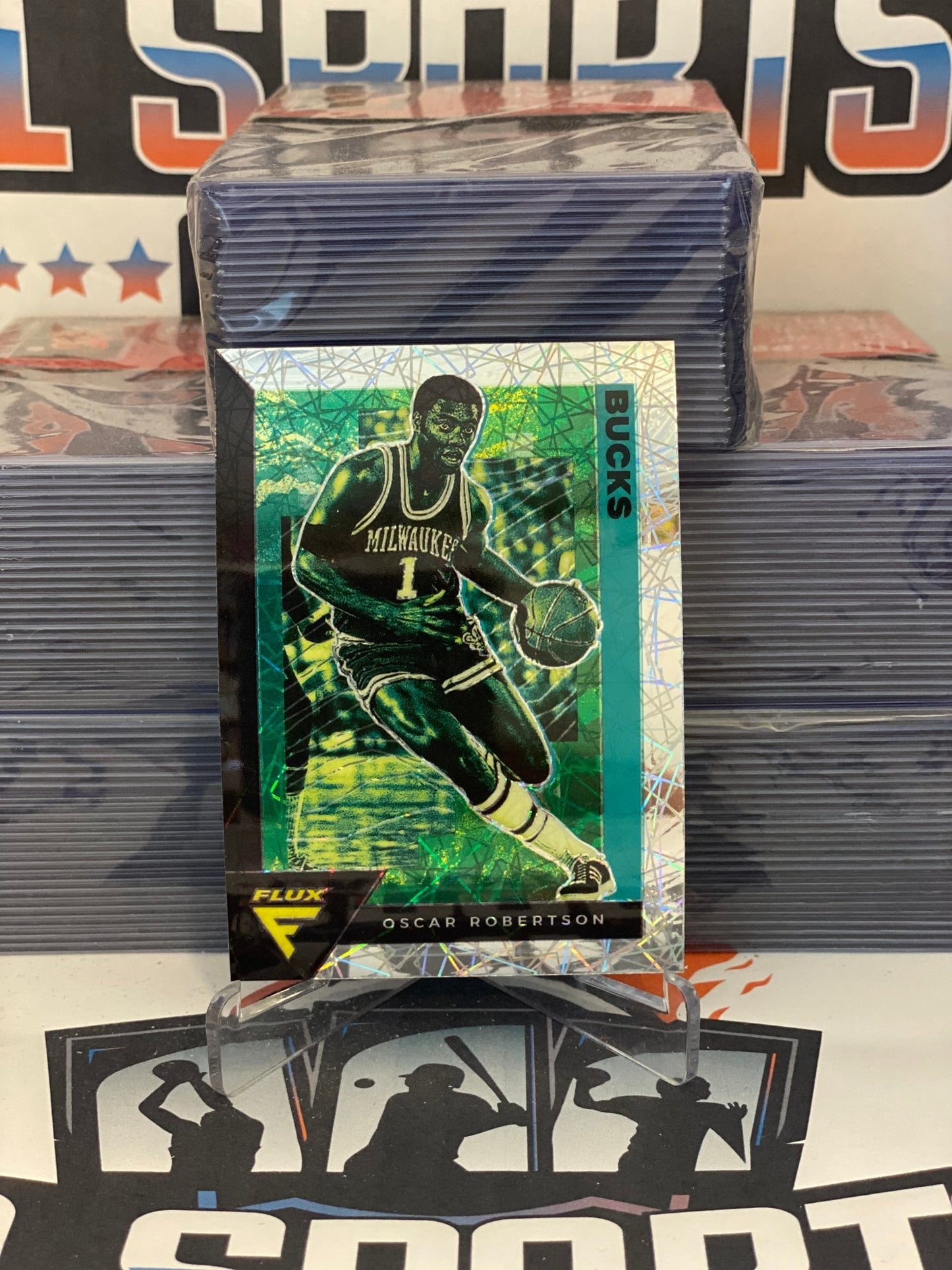 2020 Panini Flux (Silver Laser Prizm) Oscar Robertson #183