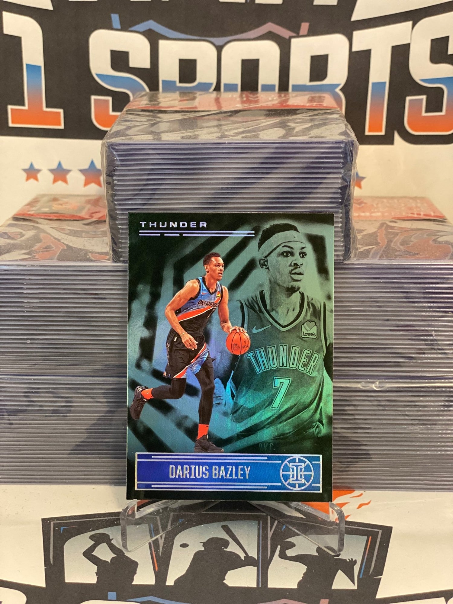 2020 Panini Illusions (Emerald) Darius Bazley #47