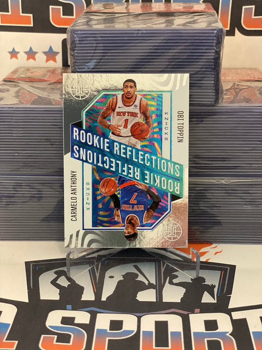 2020 Panini Illusions (Rookie Reflections) Obi Toppin & Carmelo Anthony #11