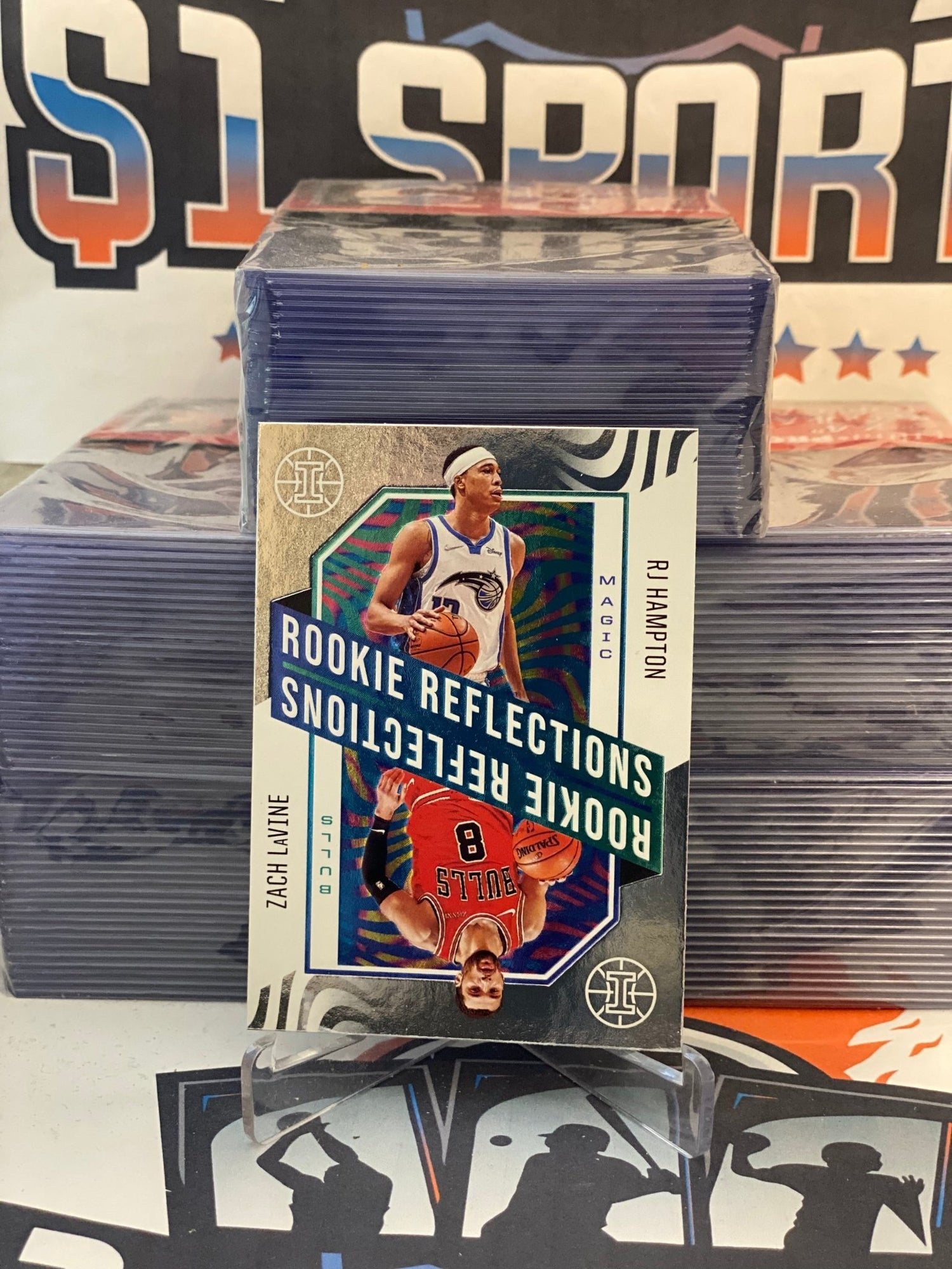 2020 Panini Illusions (Rookie Reflections) Zach LaVine & RJ Hampton #19