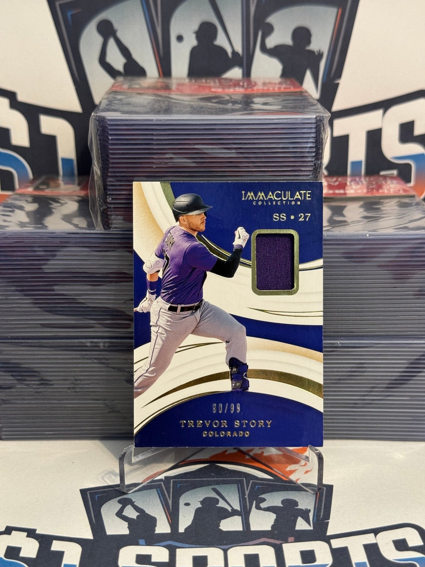 2020 Panini Immaculate Collection (Relic 90/99) Trevor Story #79
