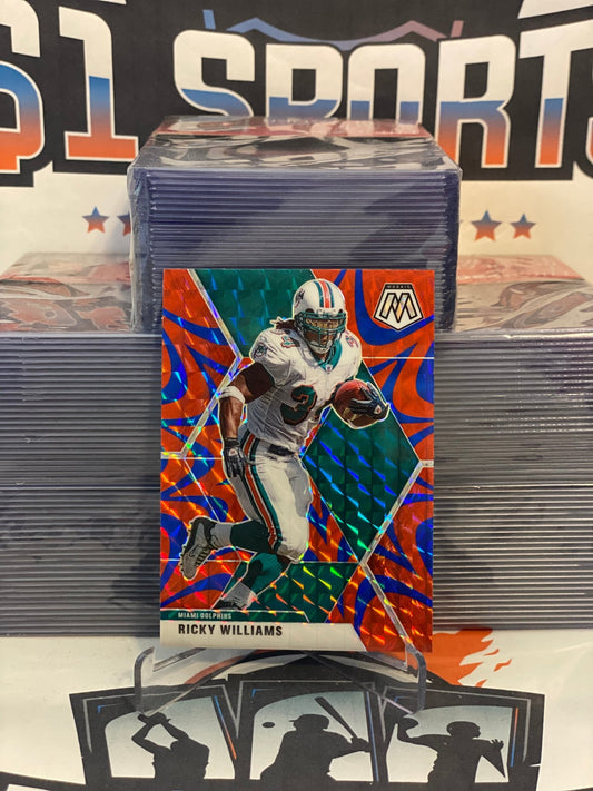 2020 Panini Mosaic (Blue Reactive Prizm) Ricky Williams #124