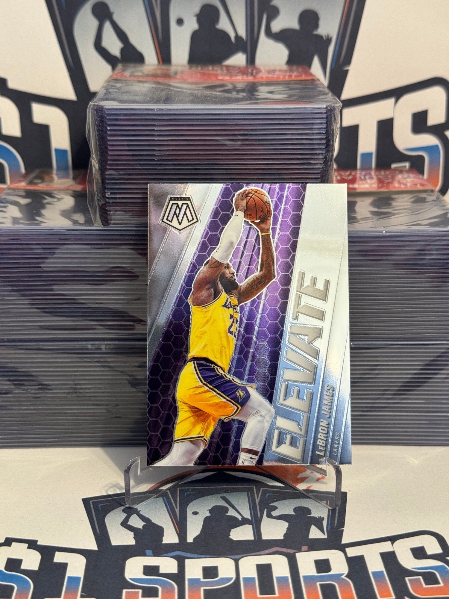 2020 Panini Mosaic (Elevate) LeBron James #23