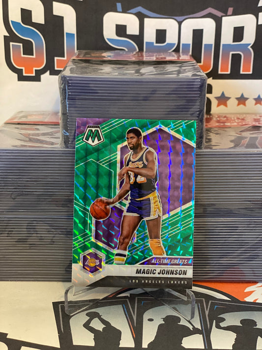 2020 Panini Mosaic (Green Prizm, All-Time Greats) Magic Johnson #288