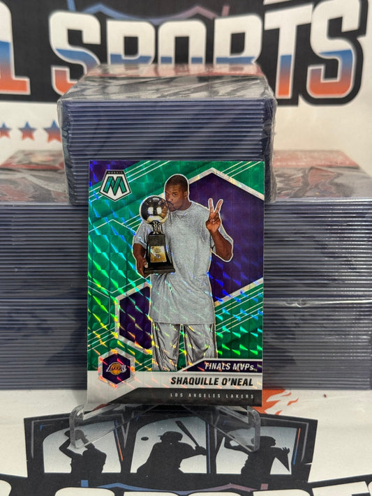 2020 Panini Mosaic (Green Prizm, Finals MVP) Shaquille O'Neal #300