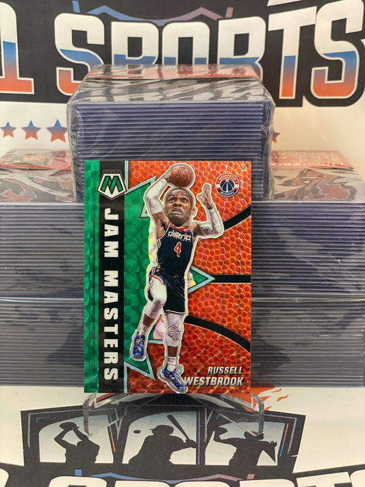 2020 Panini Mosaic (Green Prizm, Jam Masters) Russell Westbrook #4