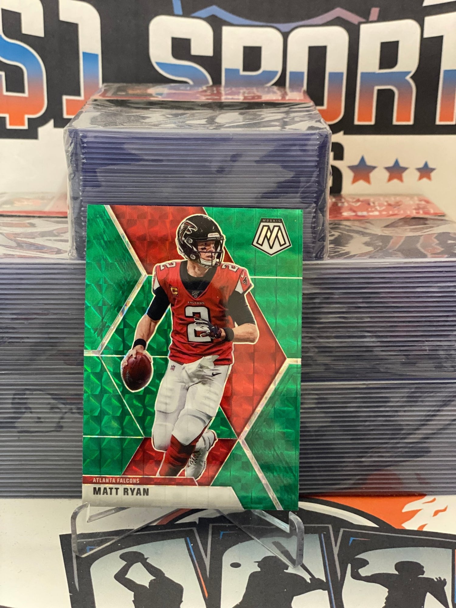 2020 Panini Mosaic (Green Prizm) Matt Ryan #14