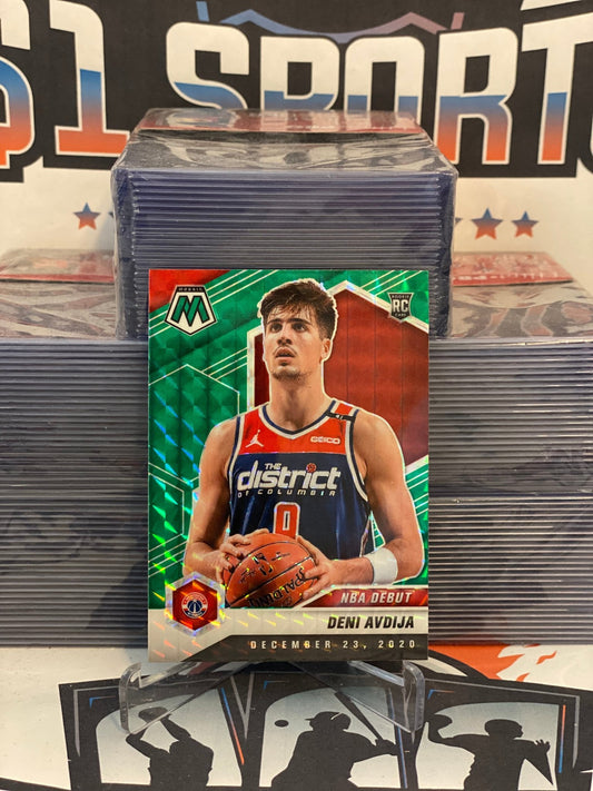 2020 Panini Mosaic (Green Prizm, NBA Debut) Deni Avdija Rookie #272