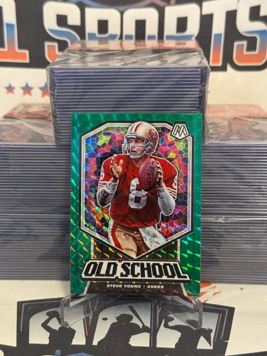 2020 Panini Mosaic (Green Prizm, Old School) Steve Young #OS5