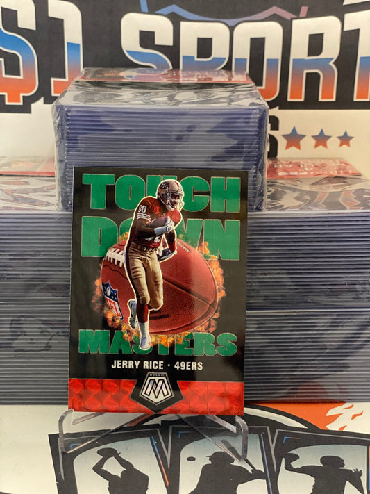 2020 Panini Mosaic (Green Prizm, Touchdown Masters) Jerry Rice #TM5