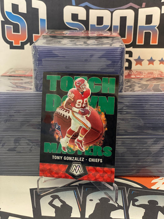 2020 Panini Mosaic (Green Prizm, Touchdown Masters) Tony Gonzalez #TM15