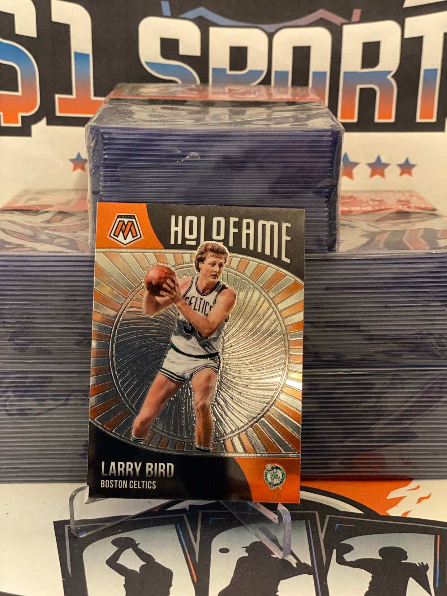 2020 Panini Mosaic (HoloFame) Larry Bird #4