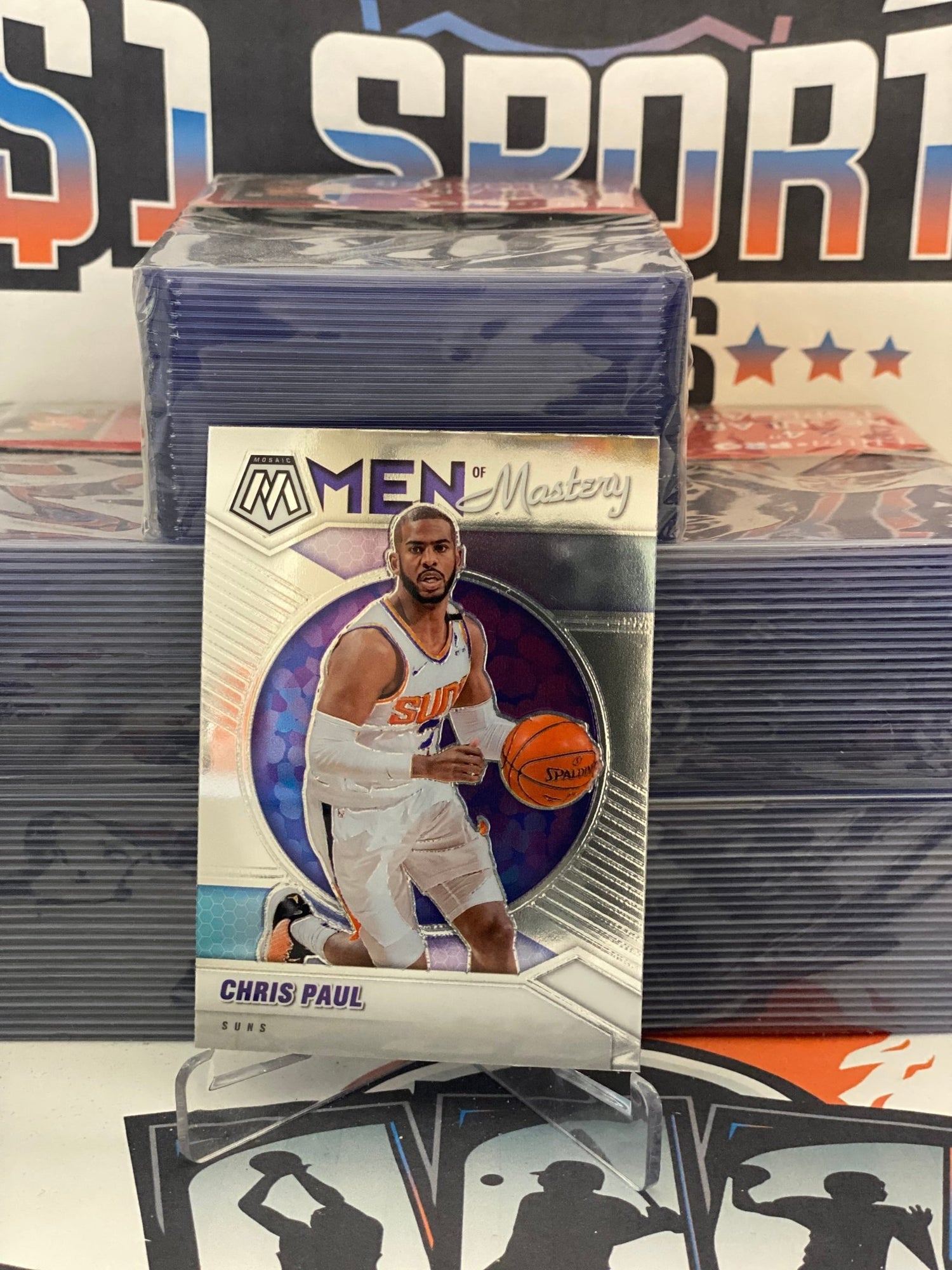 2020 Panini Mosaic (Men of Mastery) Chris Paul #9