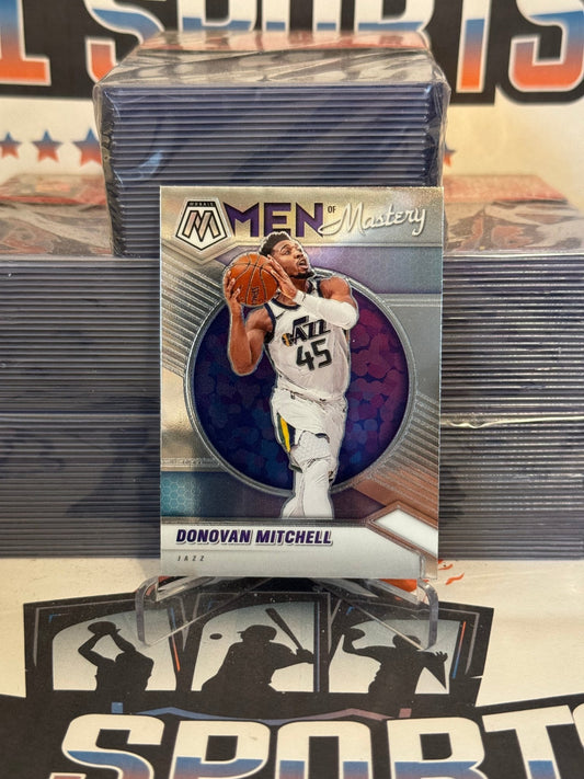 2020 Panini Mosaic (Men of Mastery) Donovan Mitchell #8