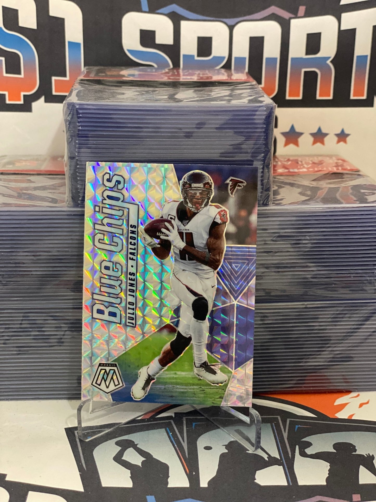 2020 Panini Mosaic (Mosaic Prizm, Blue Chips) Julio Jones #BC4