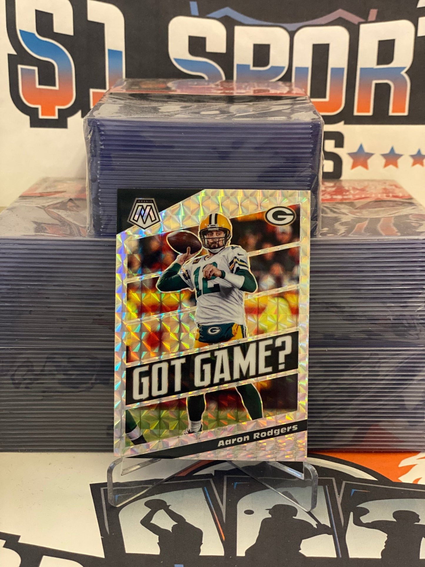 2020 Panini Mosaic (Mosaic Prizm, Got Game?) Aaron Rodgers #GG19