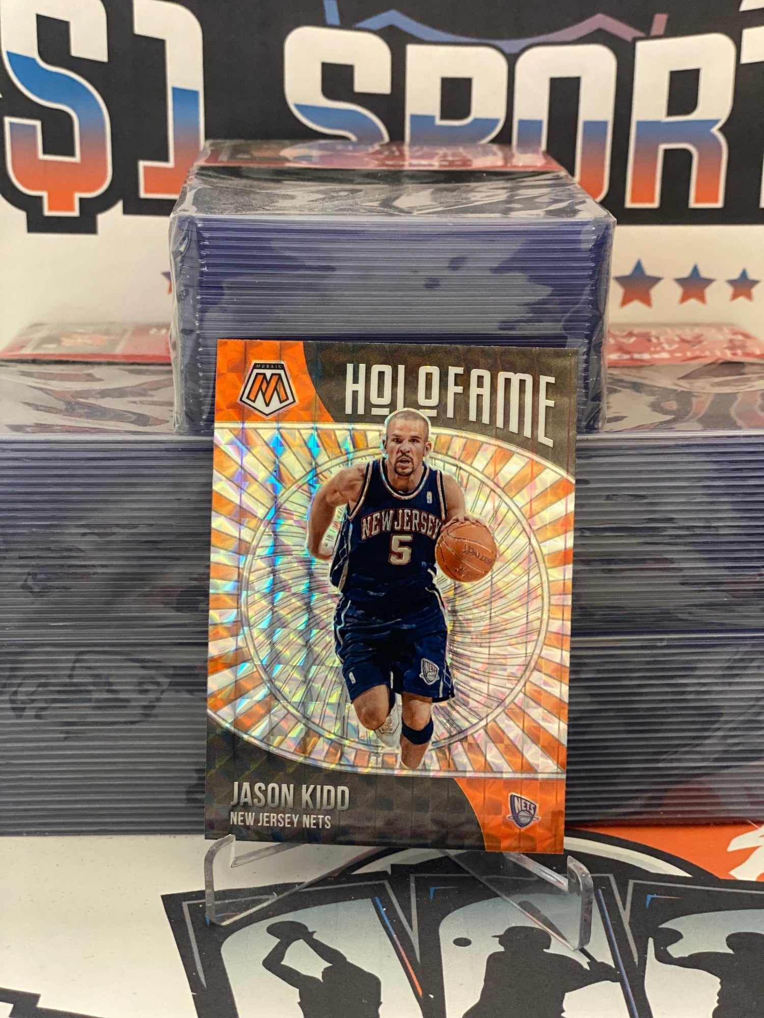 2020 Panini Mosaic (Mosaic Prizm, HoloFame) Jason Kidd #9