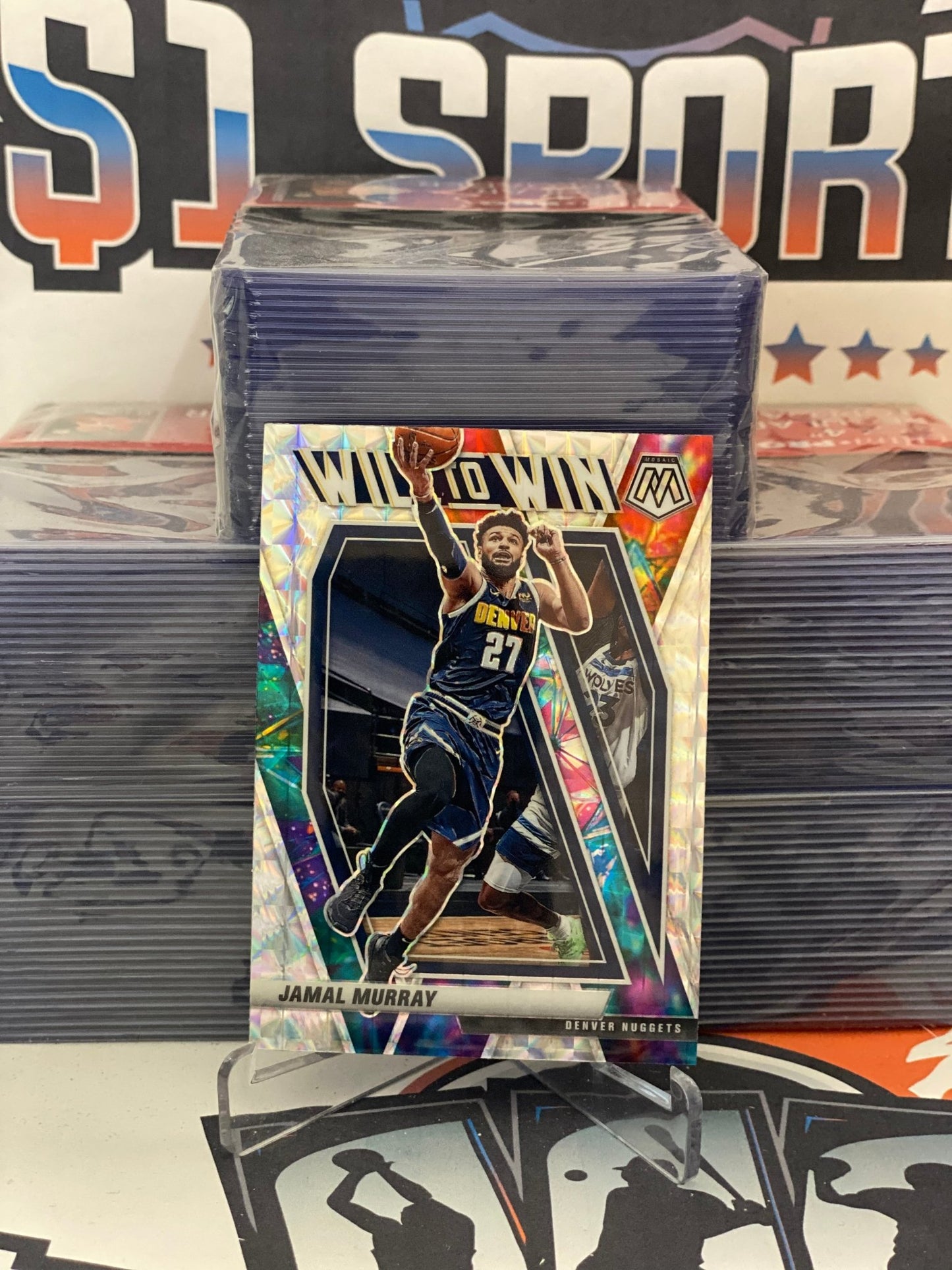 2020 Panini Mosaic (Mosaic Prizm, Will to Win) Jamal Murray #7