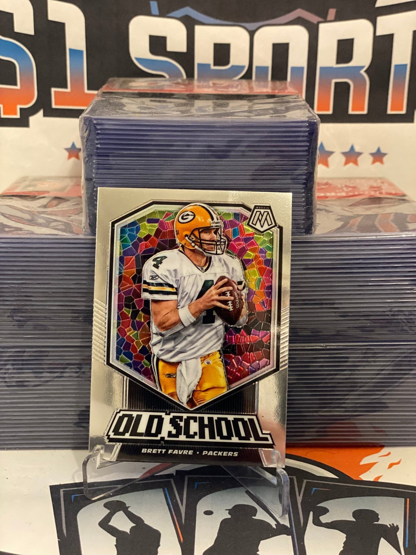 2020 Panini Mosaic (Old School) Brett Favre #OS15