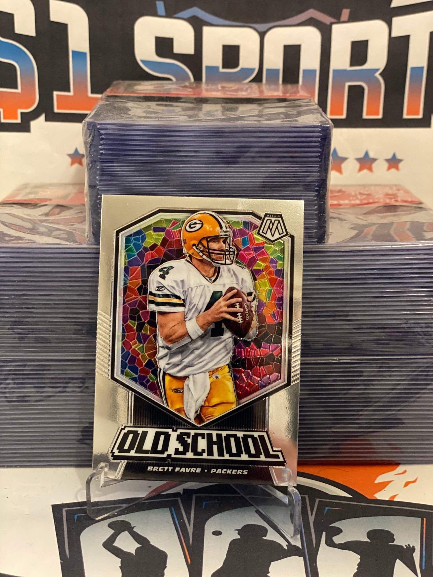 2020 Panini Mosaic (Old School) Brett Favre #OS15