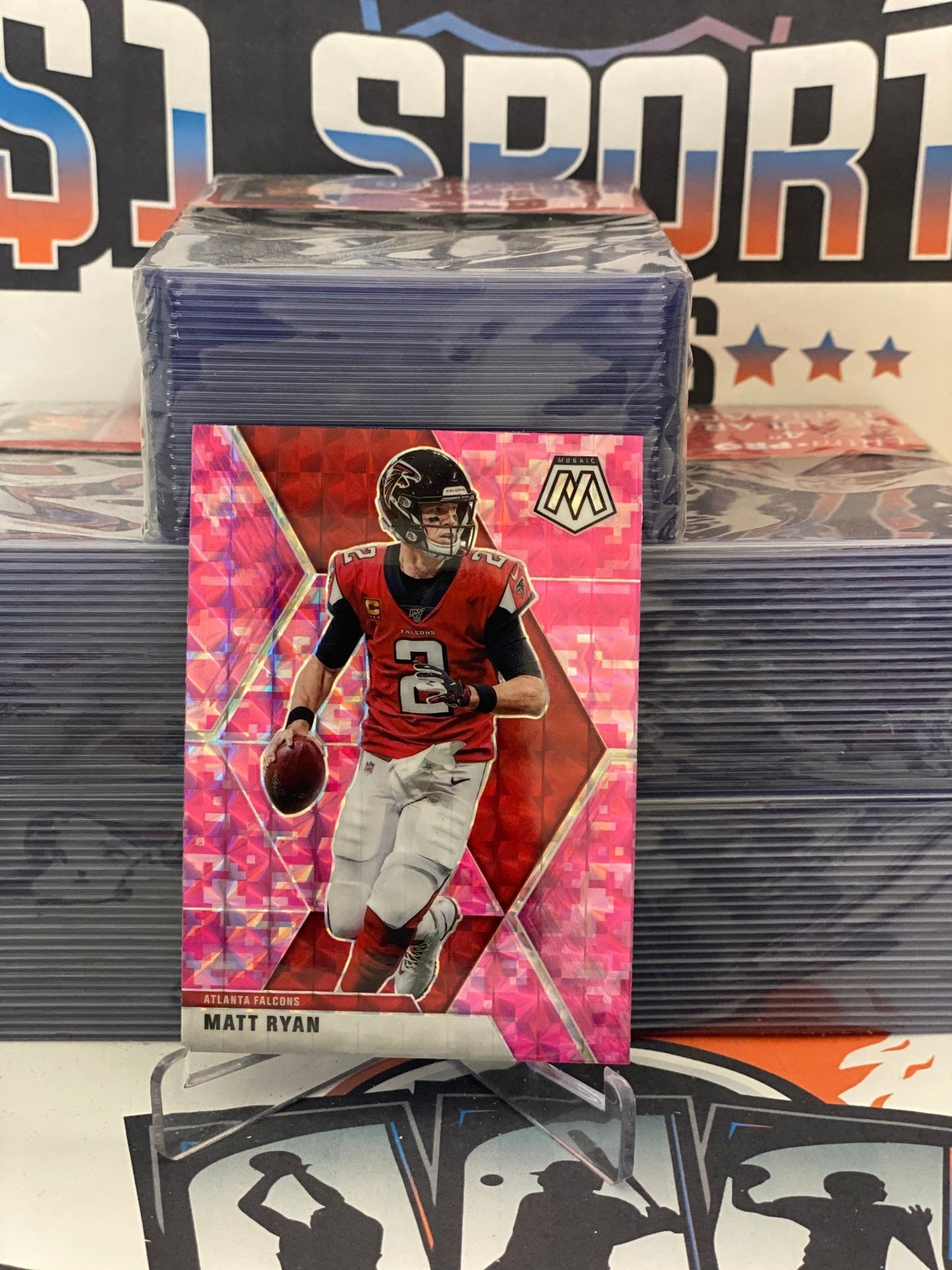 2020 Panini Mosaic (Pink Camo Prizm) Matt Ryan #14